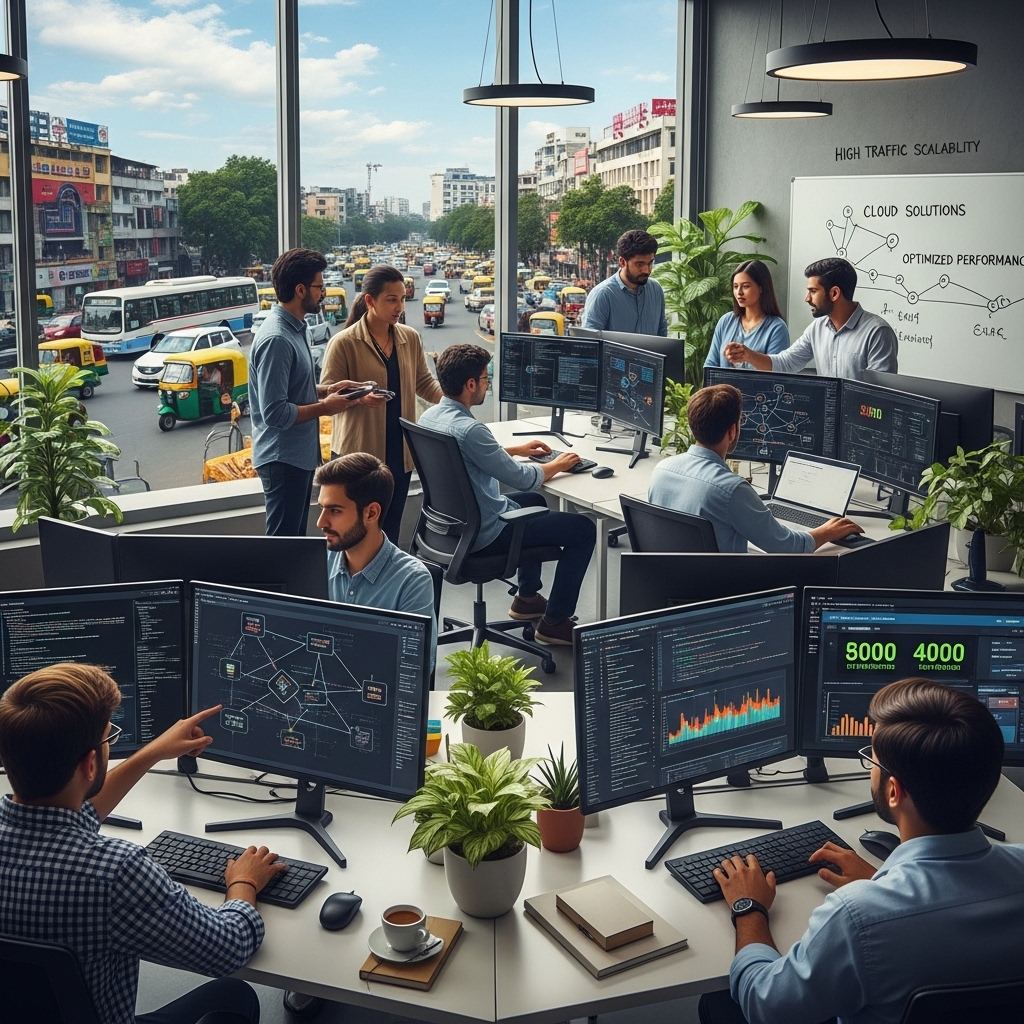 high traffic website development bangalore