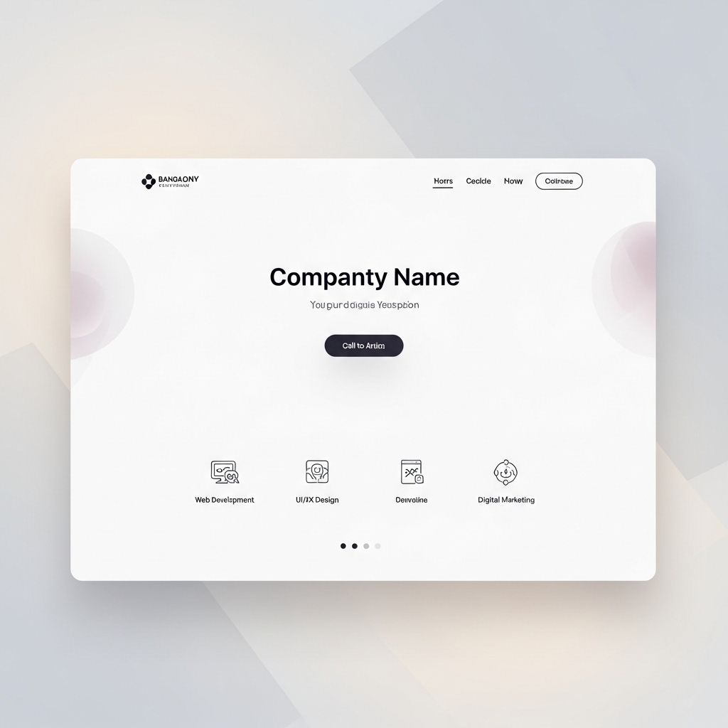 minimal website design bangalore