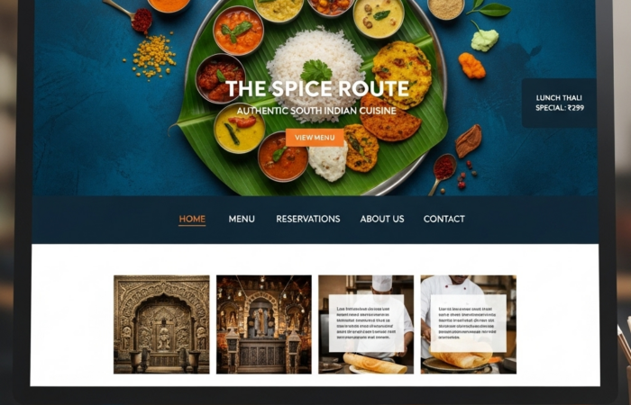 restaurant website design bangalore
