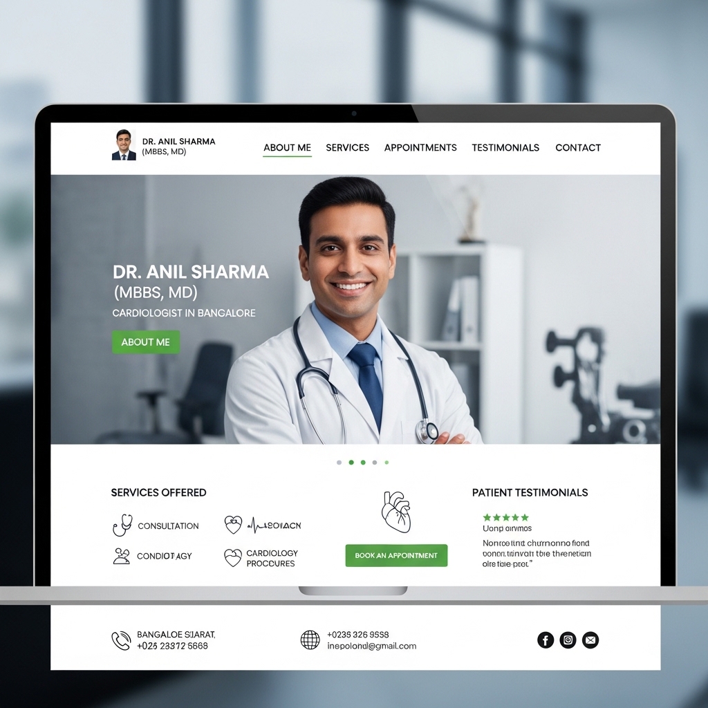 doctor personal website bangalore