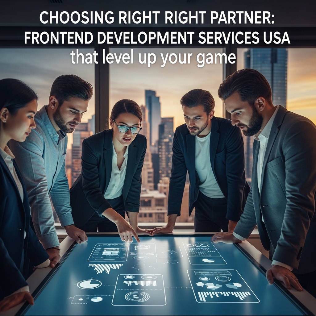 Choosing the right partner: frontend development services usa that level up your game